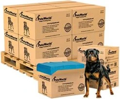 PETSWORLD Extra Large Potty Pads For Dogs, Odor Eliminating 30" X 36", 300 Count Pee Pads For Pets, Gigantic XL Dog Pads, 5 Layer Ultra Absorbent Technology, Leak Proof Training Pads For Dogs & Cats -Zoo Shop 51sLl r3DOL. AC