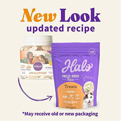 Halo 100% Chicken Breast Freeze-Dried Raw Treats, 2.2 Oz. 4 Halo 100% Chicken Breast Freeze-Dried Raw Treats, 2.2 Oz. - Image 2
