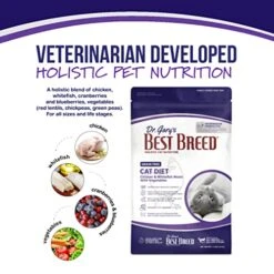 Best Breed Dr. Gary's Grain Free Cat Diet Slow-Cooked In USA [Natural Dry Dog Food For All Ages] Dark Brown 24 Lbs. (New)