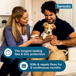 Seresto Small Dog Vet-Recommended Flea & Tick Treatment & Prevention Collar For Dogs Under 18 Lbs. | 8 Months Protection -Zoo Shop 51sXidOUVIL