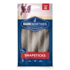 Barkworthies Small Snap Sticks Dog Treats, 0.219 Lb., Count Of 5
