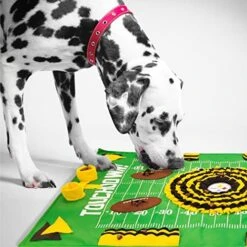 NFL Pittsburgh Steelers Pet Snuffle Mat, Football Field Feeding Game, Interactive Dog Sniffing Food Puzzle Mat Toy, Pet Foraging Mat, Slow Feeding Healthy Cat, Pet Treat Puzzle -Zoo Shop 51smJk0vooL