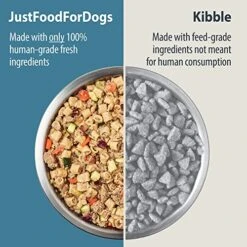 JustFoodForDogs Pantry Fresh Dog Food, Human Grade Turkey & Whole Wheat Macaroni (6 Pack) -Zoo Shop 51sntrSakGL