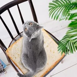 PATKAW Couch Pillows Couch Pillows Toast Bread Cushion Cat Bread Sleeping Bed Funny Food Bread Cat Bed Mattress Soft Cushion For Cats Dogs Sleeping Playing Resting Supplies Cat Blanket Cat Blanket