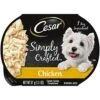 CESAR Simply Crafted Adult Wet Dog Food Meal Topper, Chicken, (10) 1.3 Oz. Tubs -Zoo Shop 51svFRayICL