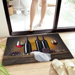 Pet Valentine's Day Decorative Doormat 18"x30", Non Slip Non Shedding Absorbent Indoor Area Rug, Washable Thick Plush Door Mat For Front Layered Kitchen Bathroom, Dog Footprints Love Heart Sweet Words -Zoo Shop 51svyo4qhfL. AC 1