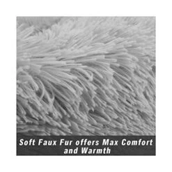 YangYan New Style Super Soft Dog Bed Round Washable Long Plush Dog Kennel Cat House Velvet Mats Sofa For Chihuahua Dog Basket Pet Bed (Color : Q, Size : XXL 80cm) -Zoo Shop 51t3N0eMyAL