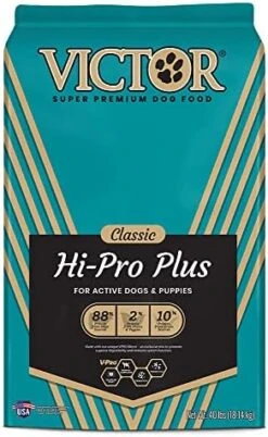 VICTOR Super Premium Dog Food – Hi-Pro Plus Dry Dog Food – 30% Protein, Gluten Free - For High Energy And Active Dogs & Puppies, 50lbs -Zoo Shop 51t4xeyAPtL. AC
