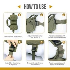 OneTigris Dog Pack Hound Travel Camping Hiking Backpack Saddle Bag Rucksack For Medium & Large Dog (Ranger Green, Large) -Zoo Shop 51t8Yo3TwbL