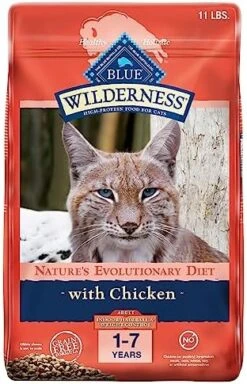 Blue Buffalo Wilderness High Protein, Natural Adult Indoor Hairball & Weight Control Dry Cat Food, Chicken 5-lb -Zoo Shop 51tHgHhcDeL. AC