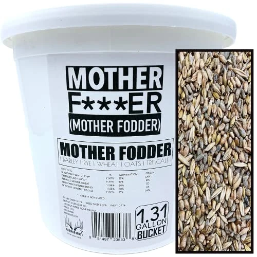 Crooked Bend Mother Fodder Blend, 8LB EcoPack, Grain Seeds For Bird Food & Growing Fresh Green Grass Sprouts To Feed Pet Rabbits, Cows, Horse, Chicken, Goat, Sheep, Quail, Dog, Cat, Duck & Tortoise 3 Crooked Bend Mother Fodder Blend, 8LB EcoPack, Grain Seeds For Bird Food & Growing Fresh Green Grass Sprouts To Feed Pet Rabbits, Cows, Horse, Chicken, Goat, Sheep, Quail, Dog, Cat, Duck & Tortoise