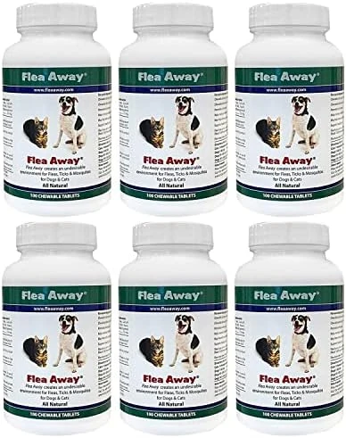 Flea Away All Natural Supplement For Fleas, Ticks, And Mosquitos Prevention For Dogs And Cats, 100 Chewable Treat Tablets, Single 11 Flea Away All Natural Supplement For Fleas, Ticks, And Mosquitos Prevention For Dogs And Cats, 100 Chewable Treat Tablets, Single - Image 9