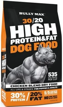 Bully Max High Performance Super Premium Dog Food (40 Pound Bag). For All Breeds And All Ages (Puppies And Adult Dogs). 535 Calories Per Cup. For Muscle, Growth, And Weight. -Zoo Shop 51twvYHhA5S. AC 1