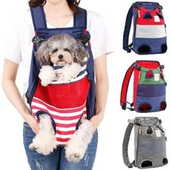 Coppthinktu Dog Carrier Backpack - Legs Out Front-Facing Pet Carrier Backpack For Small Medium Large Dogs, Airline Approved Hands-Free Cat Travel Bag For Walking Hiking Bike And Motorcycle