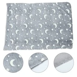 Dog Crate Bed Pad Dog Bed Mat Soft Crate Mat Glowing Pet Mattress Puppy Potty Training Pad Play Mat For Dog Sleeping Fur Pet Blanket For Winter Cat Animal Grey 70X90CM -Zoo Shop 51u5wJzha3L