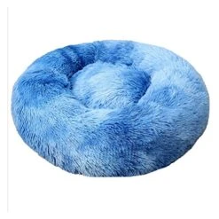 YangYan Round Washable Long Plush Dog Kennel New Super Soft Dog Mat Dog Basket Pet Bed Cat House Velvet Mats Sofa For Dog (Color : Sky Blue, Size : 40cm) -Zoo Shop 51uAL4LLlsL