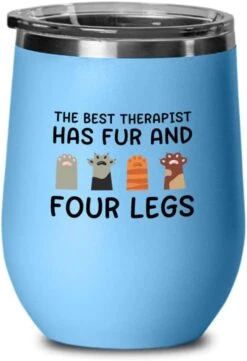 Cat Owner Pink Wine Tumbler 12oz - Dedicated Feline - Cat Women Fun Cat Parents Stuff Lady Paws Pet Dad Gifts -Zoo Shop 51uOWk0iC4L. AC