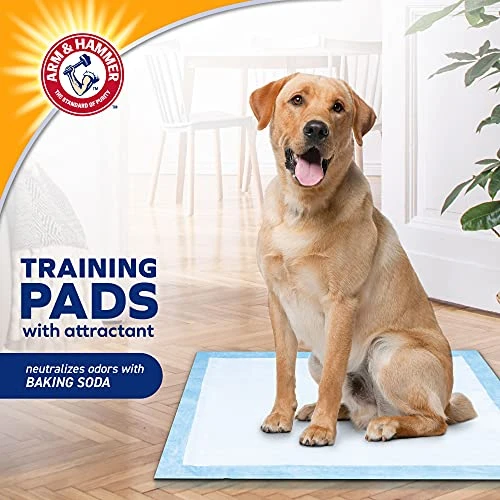 Arm & Hammer For Dogs Training Pads For Stay-at-Home Dogs | New & Improved Super Absorbent, Leak-Proof, Odor Control Quilted Dog Training Pads With Baking Soda | 75 Count Wee Wee Pads,White 4 Arm & Hammer For Dogs Training Pads For Stay-at-Home Dogs | New & Improved Super Absorbent, Leak-Proof, Odor Control Quilted Dog Training Pads With Baking Soda | 75 Count Wee Wee Pads,White - Image 2