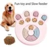 NENGISK Dog Slow Feeder, Food Treat Dispenser, Interactive Training Toy, Playing Feeder, Improve Intelligence, Fun Puzzle Game Toy For Pets, Aid Pets Digestion ABS Colorful Medium Size (Green)