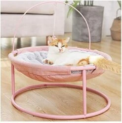 YangYan Pet Hammock Cats Beds Indoor Cat House Mat For Warm Small Dogs Bed Kitten Lounger Cute Removable Sleeping Mats Products (Color : Mat Pink) -Zoo Shop 51ubmc8E7zL. AC 5