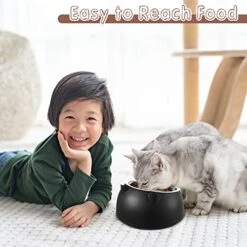 4 Pcs Raised Cat Food Bowls Stainless Steel Cat Bowl Tilted 15° Elevated Cat Bowls Non Spill Kitten Puppy Food Bowl Slanted Dog Bowl Elevated Dish For Pets Dog Feeder Feeding Bowl For Cat (13.53oz) 16 4 Pcs Raised Cat Food Bowls Stainless Steel Cat Bowl Tilted 15° Elevated Cat Bowls Non Spill Kitten Puppy Food Bowl Slanted Dog Bowl Elevated Dish For Pets Dog Feeder Feeding Bowl For Cat (13.53oz) -Zoo Shop 51ujaOGQ2cL