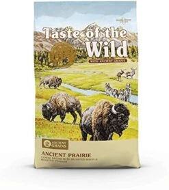 Taste Of The Wild High Prairie Canine Grain-Free Recipe With Roasted Bison And Venison Adult Dry Dog Food, Made With High Protein From Real Meat And Guaranteed Nutrients And Probiotics 28lb -Zoo Shop 51ulu4P2voL. AC 1