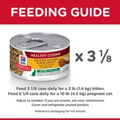 Hill's Science Diet Wet Cat Food, Kitten, Healthy Cuisine, Roasted Chicken & Rice Recipe, 2.8 Oz. Cans, 24-Pack 12 Hill's Science Diet Wet Cat Food, Kitten, Healthy Cuisine, Roasted Chicken & Rice Recipe, 2.8 Oz. Cans, 24-Pack -Zoo Shop 51upcyDM6ZL