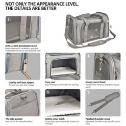 LEFEDA Dog Backpack Cat Transport Bag Pet Transport Bag Travel Bags Carrier For Cats Dog Accessories Pet Backpack Carrier (Color : Pink, Size : 50x34x34cm) 17 LEFEDA Dog Backpack Cat Transport Bag Pet Transport Bag Travel Bags Carrier For Cats Dog Accessories Pet Backpack Carrier (Color : Pink, Size : 50x34x34cm) -Zoo Shop 51upzouHogL