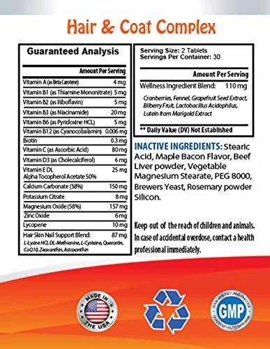 MY LUCKY PETS LLC Dog Skin Soother - Dog Healthy Hair And Coat - Shinny Coat - Skin Health - Immune Support - Nail Health - Dog Immune System Booster - 60 Treats (1 Bottle) 4 MY LUCKY PETS LLC Dog Skin Soother - Dog Healthy Hair And Coat - Shinny Coat - Skin Health - Immune Support - Nail Health - Dog Immune System Booster - 60 Treats (1 Bottle) - Image 2