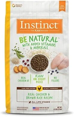 Instinct Be Natural Real Lamb & Oatmeal Recipe Natural Dry Dog Food, 24 Lb. Bag 23 Instinct Be Natural Real Lamb & Oatmeal Recipe Natural Dry Dog Food, 24 Lb. Bag -Zoo Shop 51v atuqoiL. AC