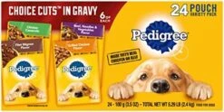 PEDIGREE CHOICE CUTS In Gravy Grilled Chicken Flavor In Sauce & Filet Mignon Flavor In Gravy Adult Wet Dog Food Variety Pack, (16) 3.5 Oz. Pouches 31 PEDIGREE CHOICE CUTS In Gravy Grilled Chicken Flavor In Sauce & Filet Mignon Flavor In Gravy Adult Wet Dog Food Variety Pack, (16) 3.5 Oz. Pouches -Zoo Shop 51v0zlJc8UL. AC