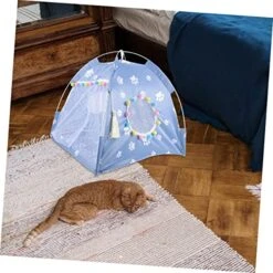 Pet Tent Small Animal Playpen Tent For Outdoor Indoor Tent For Dog Folding Tent Cat Bed House Dog Cozy Cave Pet Supplies Pet House Cat Nest Puppy Glass Fiber Food -Zoo Shop 51vBXQBztRL