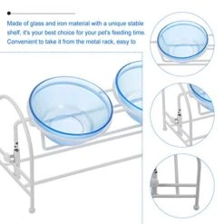 POPETPOP Puppy Feeder Dog Food Feeder Dog Cat Food Bowl With Adjustable Stand Glass Pet Water Bowl Kitten Food Bowl Dish Cat Feeder Pet Supplies For Cat Dog Puppy Feeder Dog Food Feeder -Zoo Shop 51vLTqW0ceL