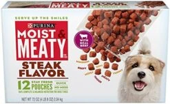 Purina Moist And Meaty Steak Flavor Soft Dog Food Pouches - 36 Ct. Pouch -Zoo Shop 51vSytXC 9L. AC