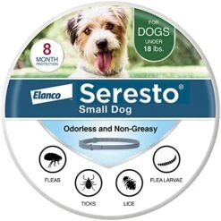 Seresto Small Dog Vet-Recommended Flea & Tick Treatment & Prevention Collar For Dogs Under 18 Lbs. | 8 Months Protection -Zoo Shop 51vWZfeNyhL. AC