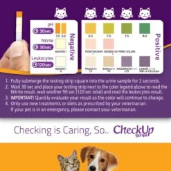 CheckUp UTI Urine Testing Strips For Cats And Dogs - Detection Of PH, Nitrite And Leukocytes X 50 12 CheckUp UTI Urine Testing Strips For Cats And Dogs - Detection Of PH, Nitrite And Leukocytes X 50 -Zoo Shop 51vhSWOOSdL