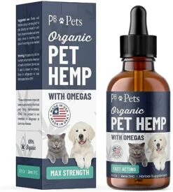 PB Pets Hemp Oil For Dogs And Cats - Organically Grown - Made In USA - Helps With Anxiety, Hip & Joint, Pain, Arthritis, And Stress - With Omega Complex (1-Pack) -Zoo Shop 51w2 Hb4zPL. AC