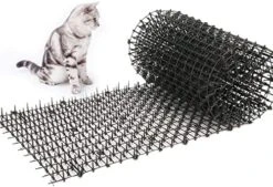 Toopify 13ft Cat Scat Mat With Spikes, Prickle Strips Network Digging Stopper Indoor Deterrent Mat For Garden Outdoor, 2 Pack 6.5ft -Zoo Shop 51wFgVWYkLL. AC