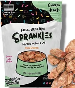 SPRANKLES Freeze Dried Chicken Liver Treats For Cats & Dogs - Single Ingredient All Natural Grain-Free, High Protein, Made In USA - Perfect For Training, Topper Or Snack (Chicken Liver, 6 Ounce) -Zoo Shop 51wPZi8x1ZL. AC