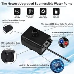 SIBAYS 9L 300OZ 2.4GAL Dog Water Fountain For Large Dogs,3 Sprouts Pet Water Fountain For Dogs,Multi Pets,3 In 1 Light,Automaticlly Super Quiet,4 Layer Filter,BPA-Free Material -Zoo Shop 51wREpoFVmL