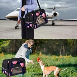 Pet Carrier Cartoon Donuts Food Plants Pattern Soft-Sided Pet Travel Carriers For Cats,Dogs Puppy Comfort Portable Foldable Pet Bag Airline Approved 16 Pet Carrier Cartoon Donuts Food Plants Pattern Soft-Sided Pet Travel Carriers For Cats,Dogs Puppy Comfort Portable Foldable Pet Bag Airline Approved -Zoo Shop 51wUdKO4dTL