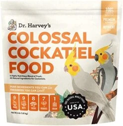 Dr. Harvey's Colossal Cockatiel Blend, All Natural Daily Food For Cockatiels (4 Pounds) -Zoo Shop 51wZiaB2f6L. AC