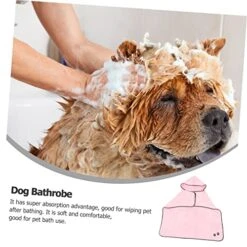 POPETPOP 3pcs Pet Bathrobe Towel Quick Dry Towel Quick Drying Towel Microfiber Bath Towel Microfiber Body Towels Dog Towels For Small Dogs Microfiber Bath Towels Pet Absorbent Bathrobe Pink -Zoo Shop 51wbgy4KjoL
