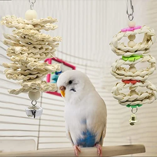 JYDQM 7pcs Bird Toys Cockatiel Parrot Toys And Accessories Budgie Perch Stand Parkiet Speelgoed Vogelspeelgoed 4 JYDQM 7pcs Bird Toys Cockatiel Parrot Toys And Accessories Budgie Perch Stand Parkiet Speelgoed Vogelspeelgoed - Image 2