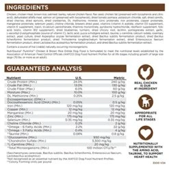 NutriSource Pure Vita Dog Food, Made With Chicken And Brown Rice, With Wholesome Grains, 25LB, Dry Dog Food -Zoo Shop 51wj6HIJZdL