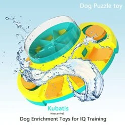 Kubatis Dog Puzzle Toys Level 3 2 1, Dog Treat Puzzle Slow Feeder, Interactive Enrichment Toys For Large/Medium/Small And Smart Dog, Dog Food Dispenser For Boredom And Mental Stimulation (Blue). -Zoo Shop 51wnT4iKkAL