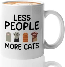 Flairy Land Cat Lady Coffee Mug 15oz Black - Passionate About Cats -Cat Paw Cat Parents Cat Mama Cat Lover Kitties Purr Feline Mom -Zoo Shop 51wo0GO0RdL. AC