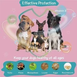 Flea And Tick Prevention For Dogs Chewable Tablets, Natural Oral Flea Tick Supplement, Heartworm Treatment Soft Chew For Small Dog Puppies, Mosquito Control Pest Treat, All Breeds Ages, 100 Count 9 Flea And Tick Prevention For Dogs Chewable Tablets, Natural Oral Flea Tick Supplement, Heartworm Treatment Soft Chew For Small Dog Puppies, Mosquito Control Pest Treat, All Breeds Ages, 100 Count -Zoo Shop 51wwrxDzzEL