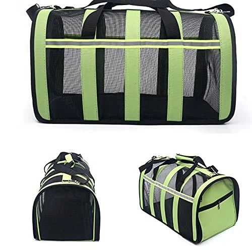 LEFEDA Dog Carrier Bags Portable Pet Backpack Breathable Carrier Travel Outdoor Bag For Dogs Cats Packaging Carrying Pet Supplies Pet Backpack Carrier (Color : Green, Size : S(35x22x22cm)) 6 LEFEDA Dog Carrier Bags Portable Pet Backpack Breathable Carrier Travel Outdoor Bag For Dogs Cats Packaging Carrying Pet Supplies Pet Backpack Carrier (Color : Green, Size : S(35x22x22cm)) - Image 4