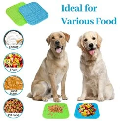 A Bundle Of PatiencET 2 Pack Licking Mat For Dogs And 1 Pack Dog Tie Out Cable And Stake -Zoo Shop 51xKMr1zZQL 1